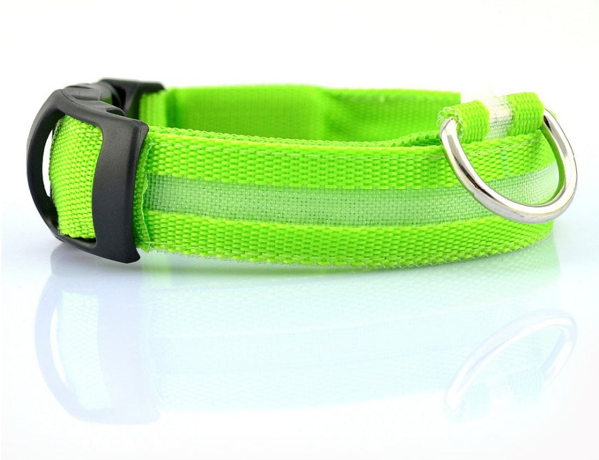 Glowing LED Pet Collar – Adjustable Night Safety Collar
