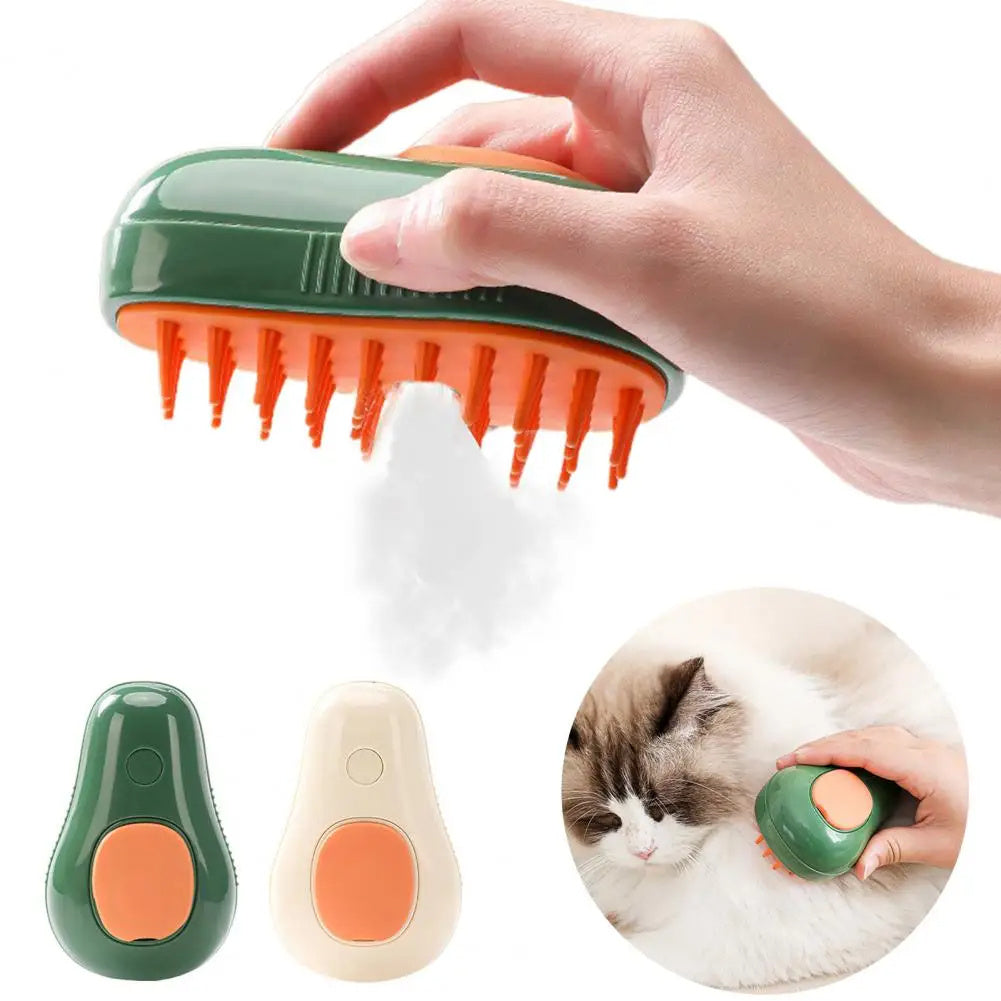 Cat Dog Grooming Comb Electric Self Cleaning Steam Cat Brush For Massage