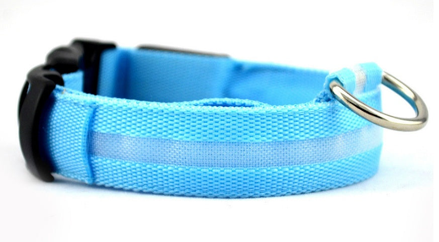Glowing LED Pet Collar – Adjustable Night Safety Collar