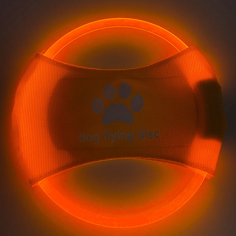 LED Glowing Dog Flying Disc Toy