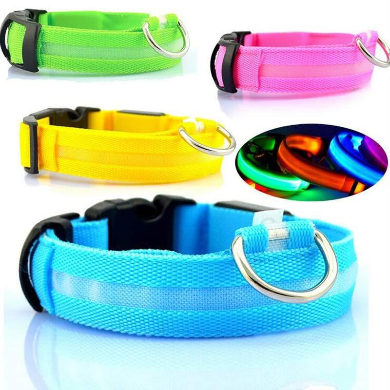 Glowing LED Pet Collar – Adjustable Night Safety Collar