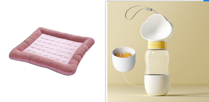 Pet Cooling Pad – Soft Ice Silk Summer Bed for Dogs & Cats