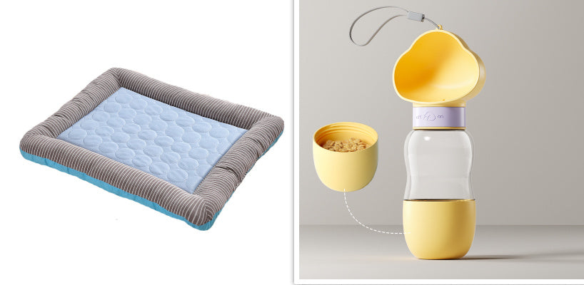 Pet Cooling Pad – Soft Ice Silk Summer Bed for Dogs & Cats