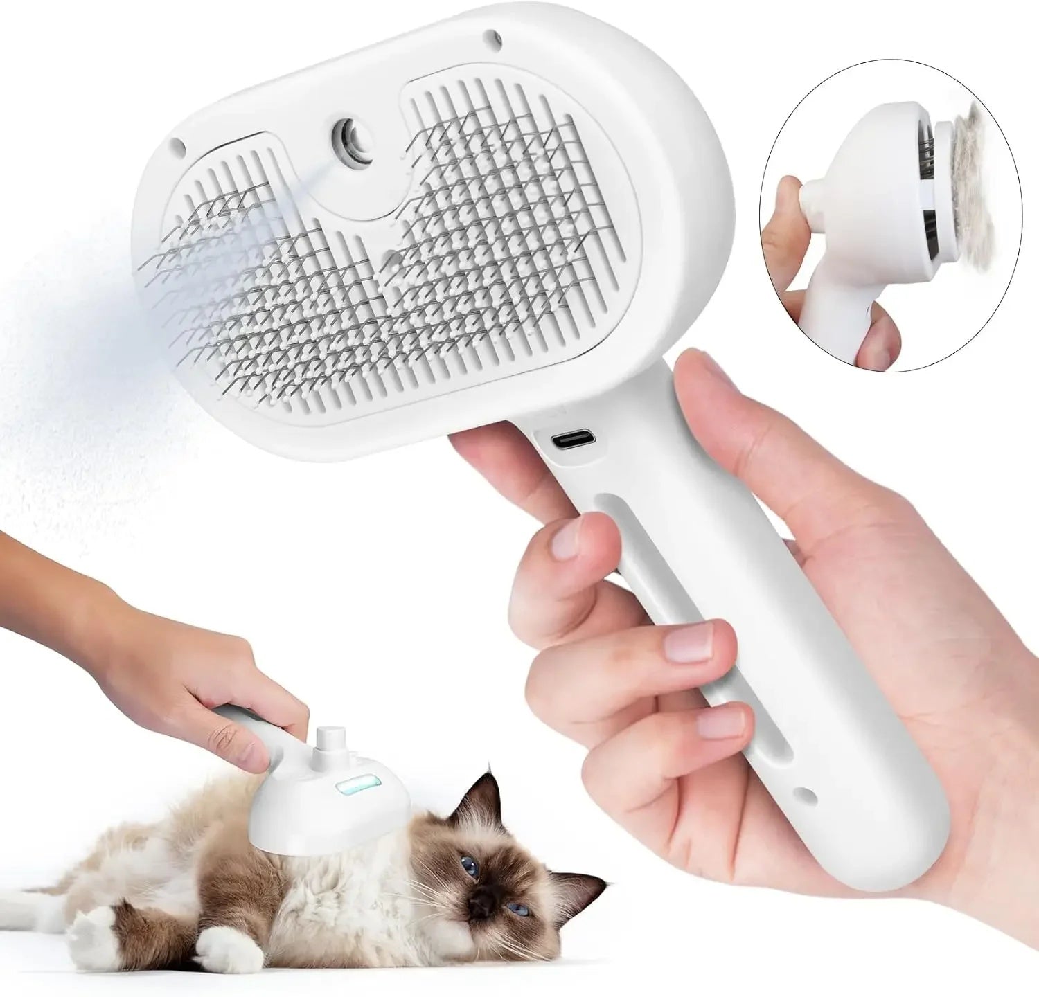 Pet Spray Grooming Comb for Cats & Dogs