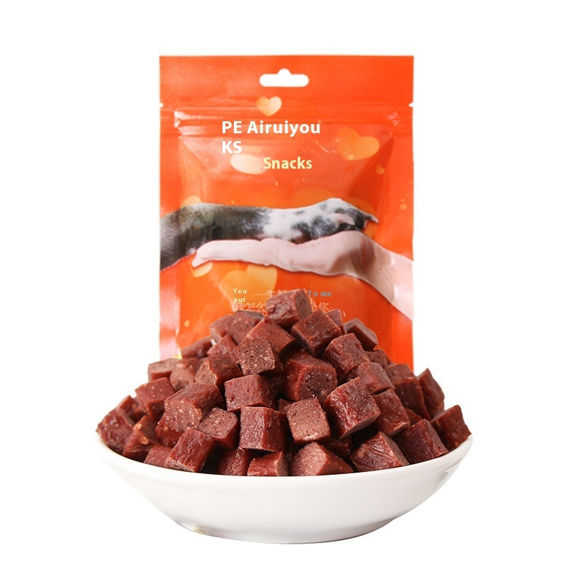 Dog Training Treats – Dried Beef & Chicken Meat Cubes