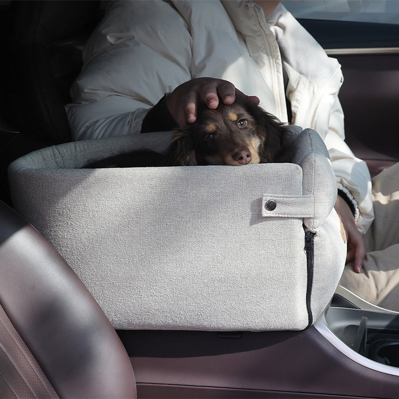Portable Dog Car Seat Bed – Safe Travel Carrier for Small Pets