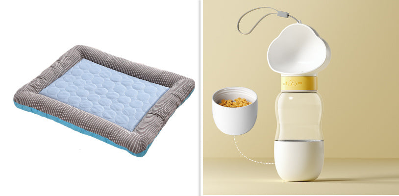 Pet Cooling Pad – Soft Ice Silk Summer Bed for Dogs & Cats