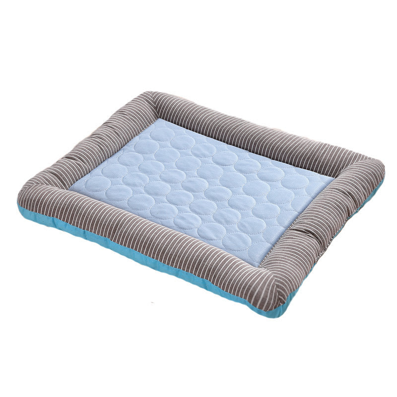 Pet Cooling Pad – Soft Ice Silk Summer Bed for Dogs & Cats