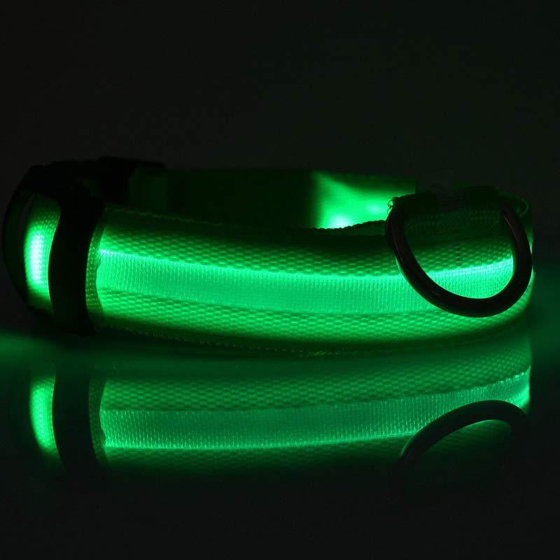 Glowing LED Pet Collar – Adjustable Night Safety Collar