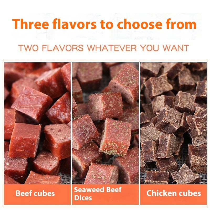 Dog Training Treats – Dried Beef & Chicken Meat Cubes