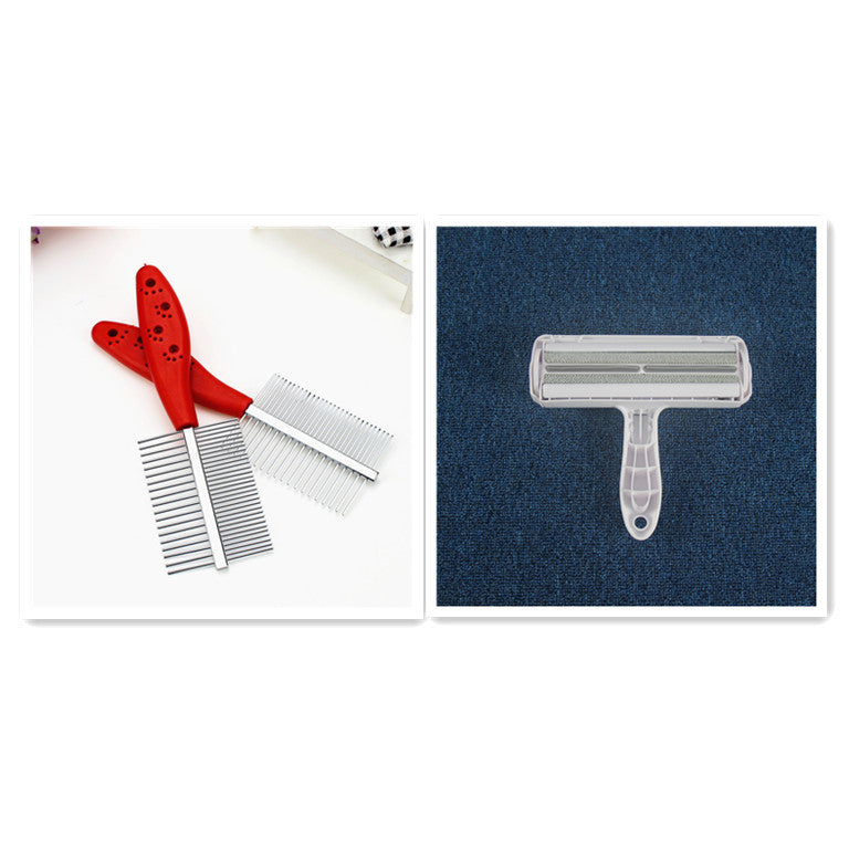 Double-row comb with shank footprint and dense teeth