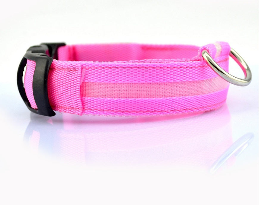 Glowing LED Pet Collar – Adjustable Night Safety Collar