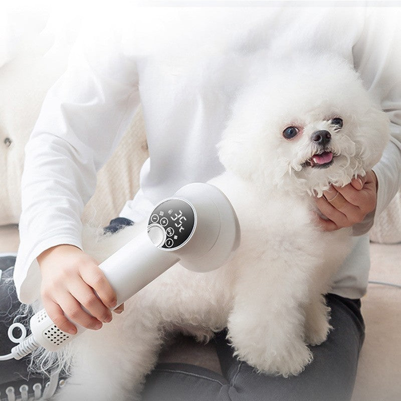 Smart Pet Hair Dryer – Quiet Grooming & Blow Comb for Pets