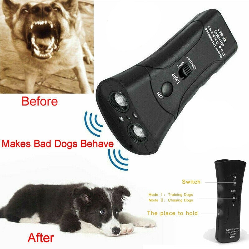 Dog Training Device – Ultrasonic Anti-Bark & LED Flashlight