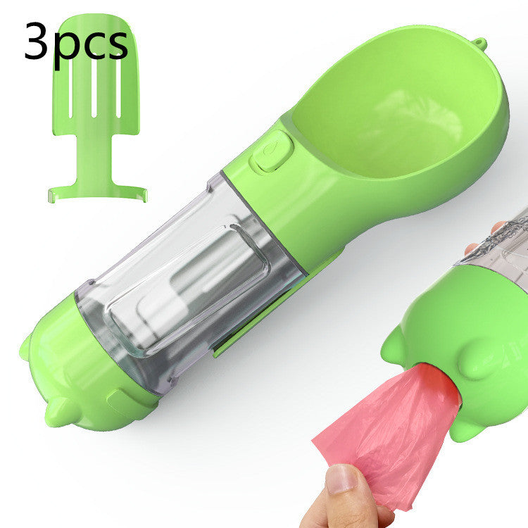 3-in-1 Portable Pet Travel Water Bottle