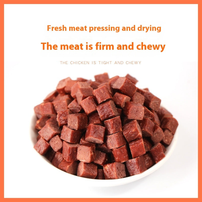 Dog Training Treats – Dried Beef & Chicken Meat Cubes