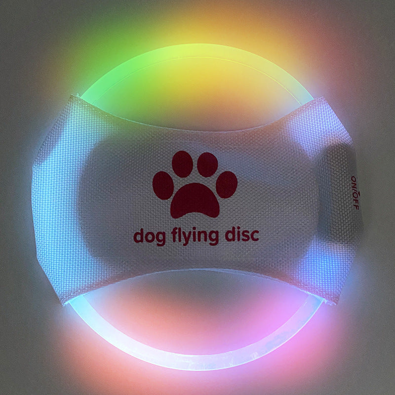LED Glowing Dog Flying Disc Toy