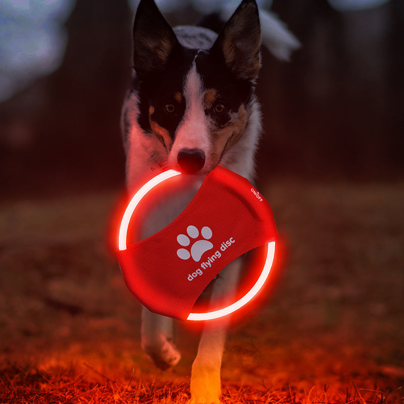LED Glowing Dog Flying Disc Toy