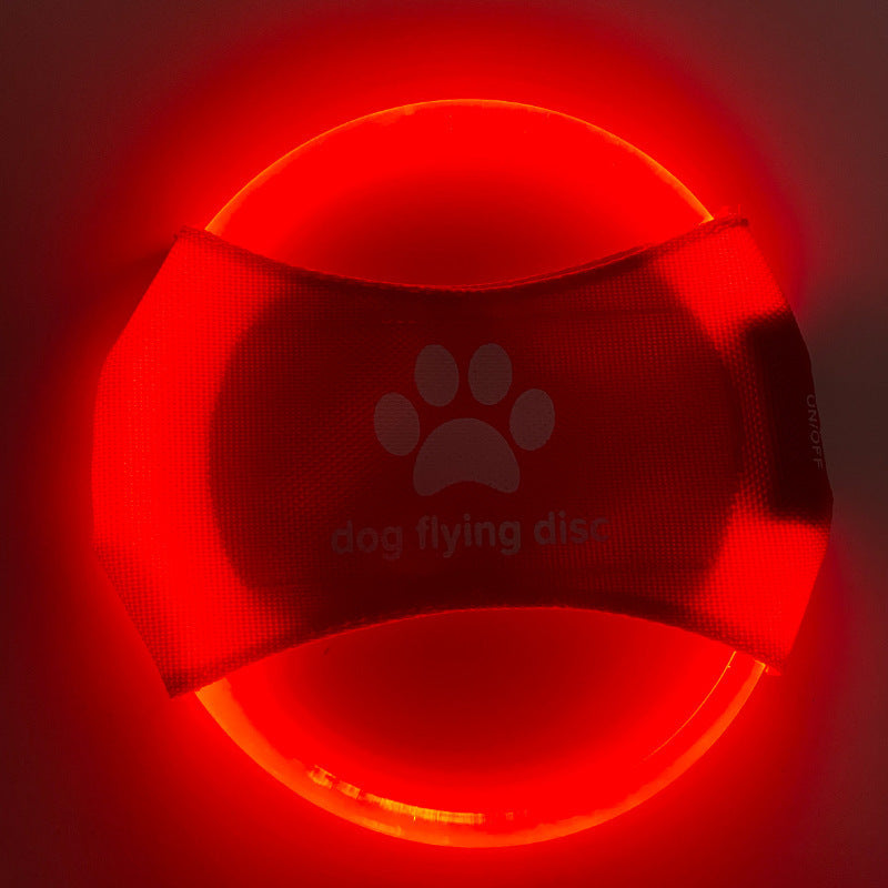 LED Glowing Dog Flying Disc Toy
